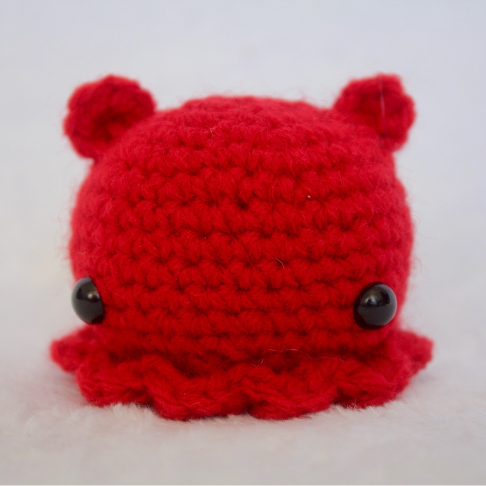 Handmade Red Mini Cuttlefish